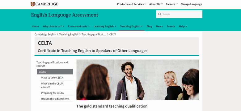 CELTA（Certificate in Teaching English to Speakers of Other Languages）