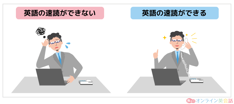 英語の速読ができる人とできない人の仕事の差